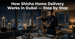 How shisha home delivery works in Dubai — Nova Mirage setup service